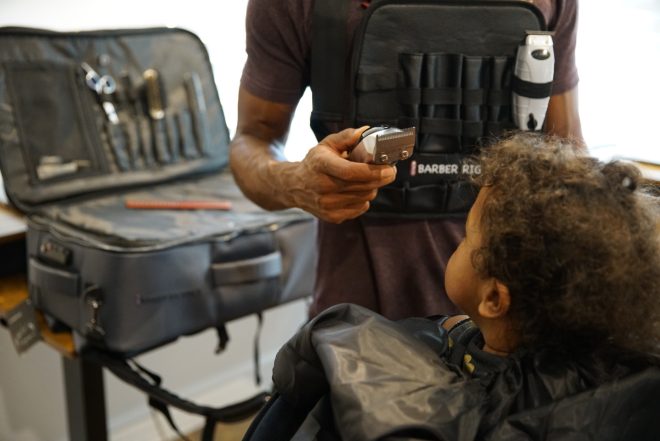Barber Rig - Functional Chest Rig for Hairstylists, barbers, Groomers, and Hair and Beauty Professionals.